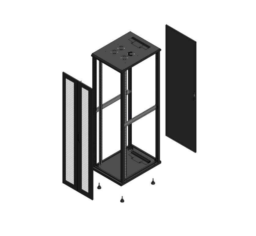 Armadio S70 42 600X800 AV DBL PERF AR SPL TOL EX nero