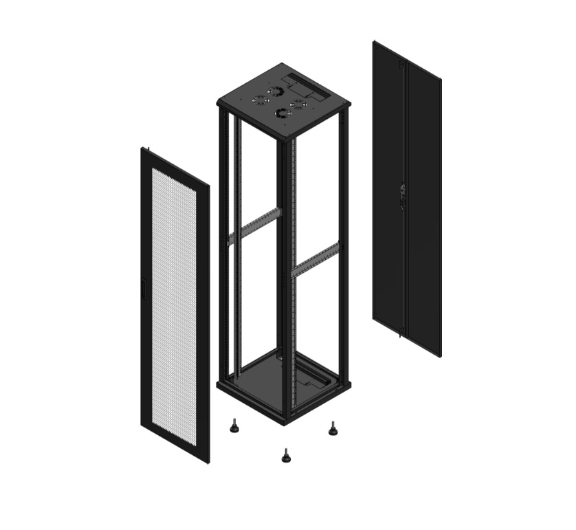 Armadio S70 47 600X600 AV SPL PERF AR DBL TOL EX nero