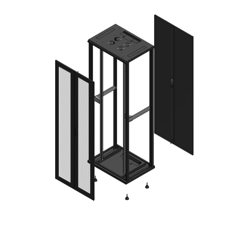 Armadio S70 47 800X600 AV DBL PERF AR DBL TOL EX nero