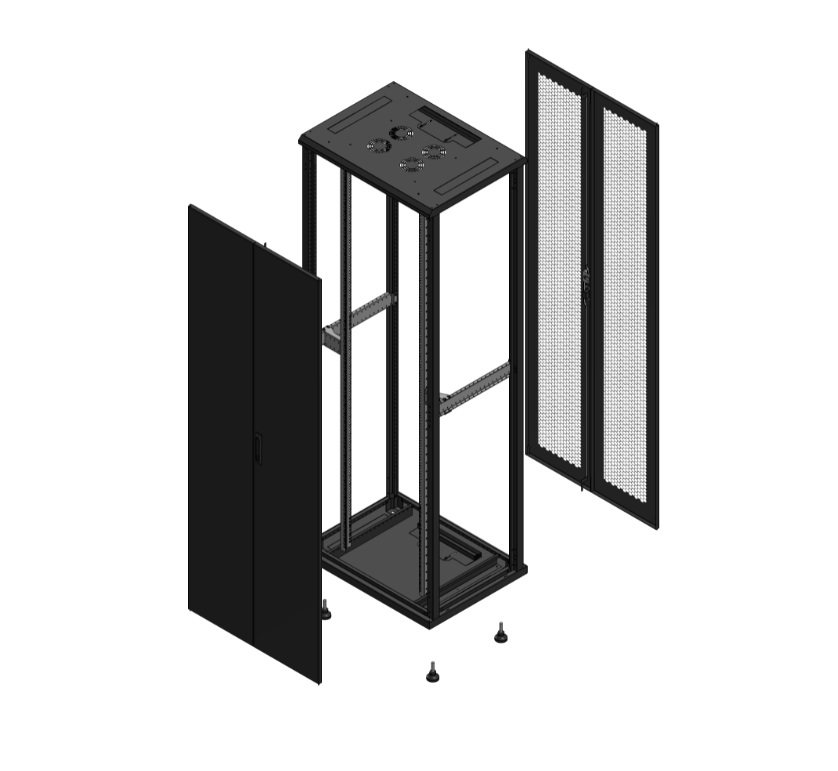 Armadio S70 47 800X600 AV DBL TOL AR DBL PERF EX nero