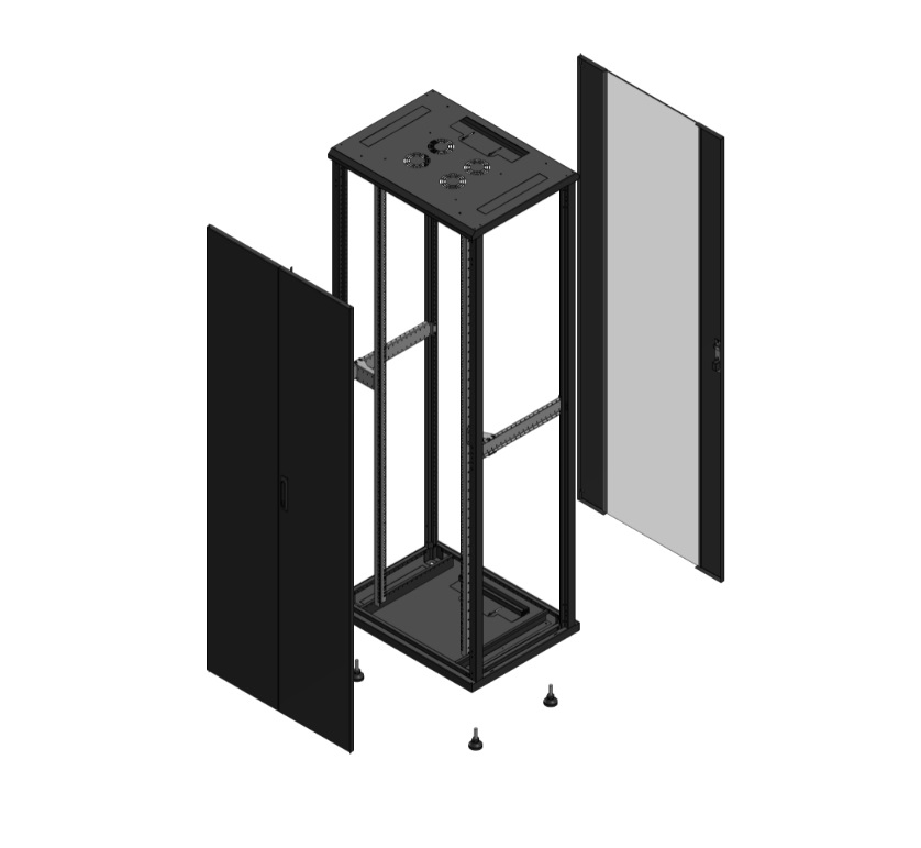 Armadio S70 47 800X600 AV DBL TOL AR SPL VER EX nero