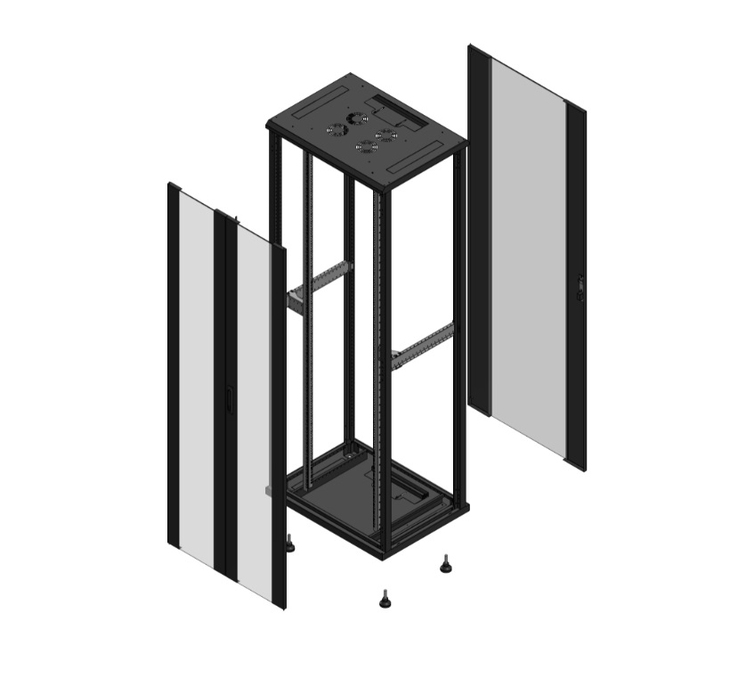 Armadio S70 47 800X600 AV DBL VER AR SPL VER EX nero