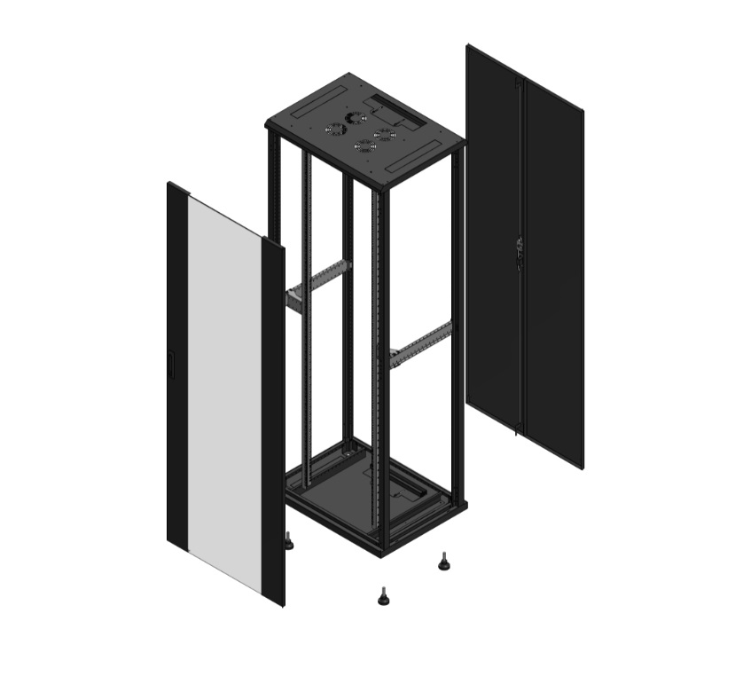 Armadio S70 47 800X600 AV SPL VER AR DBL TOL EX nero