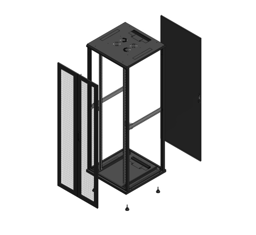 Armadio S70 47 800X800 AV DBL PERF AR SPL TOL EX nero