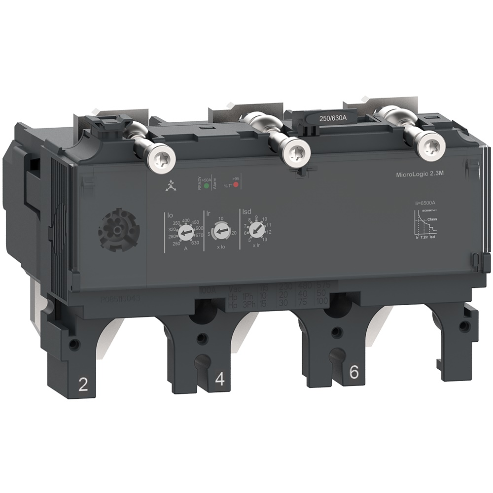 Sganciatore MicroLogic 2.3M 3 poli 500A per protezione motore ComPact NSX630