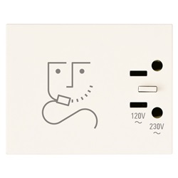 PRESA PER RASOIO 230V BIANCO