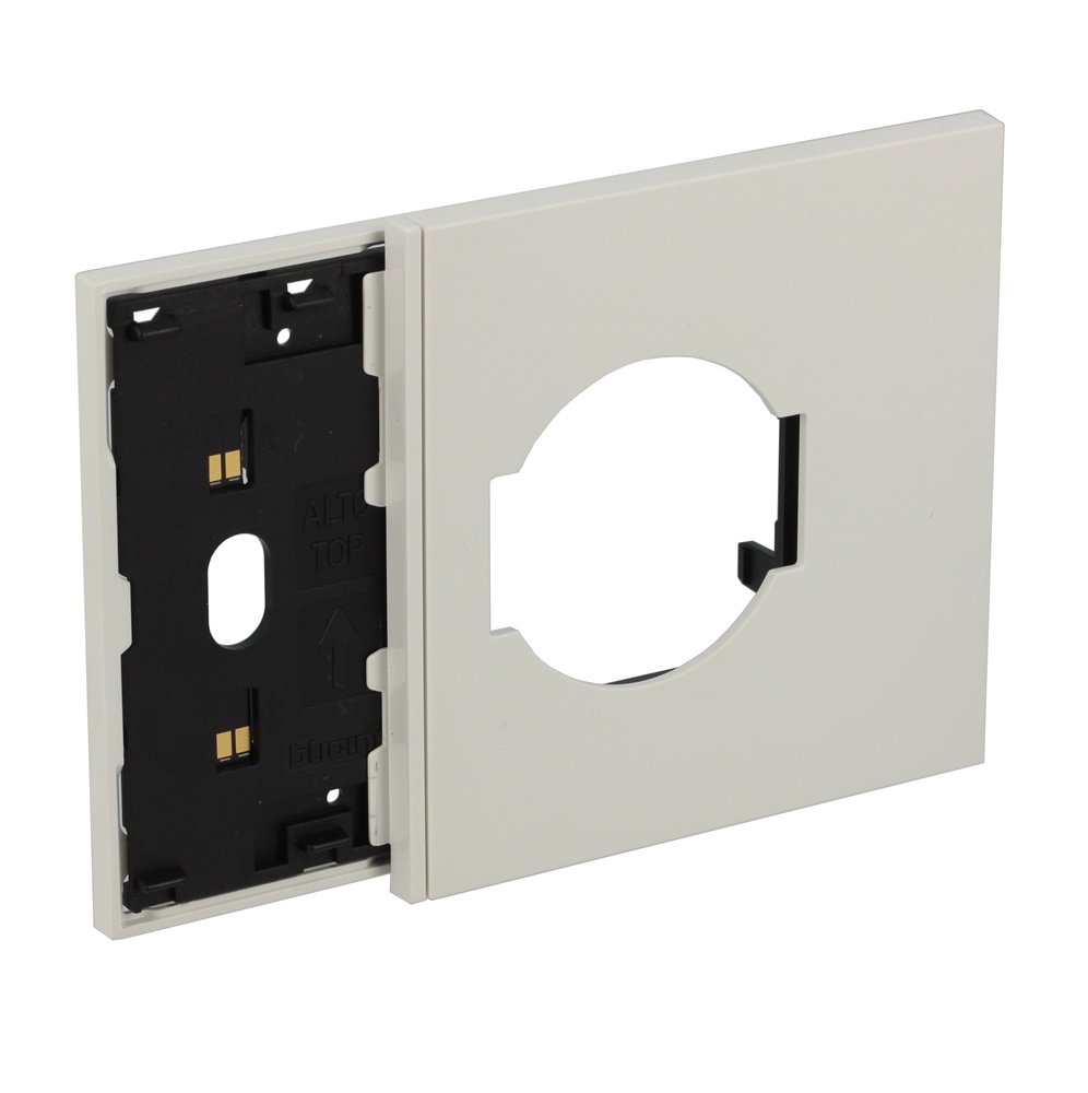 Frame elettrificato 3 moduli bianco per prese italiane e tedesche