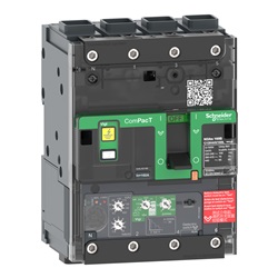 Interruttore, ComPacT NSXm 160N, 50kA/415VAC, 4 poli, Sganciatore MicroLogic 4.1 160A, connettori EverLink