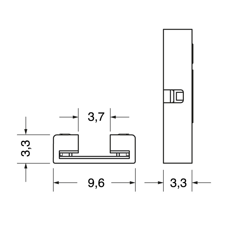 Connettore elettrico 4 pin 8 mm 3,5 A compatto robusto per installazioni elettriche professionali e fai-da-te