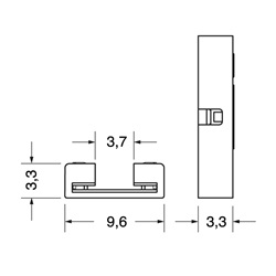 Connettore elettrico 4 pin 8 mm 3,5 A compatto robusto per installazioni elettriche professionali e fai-da-te