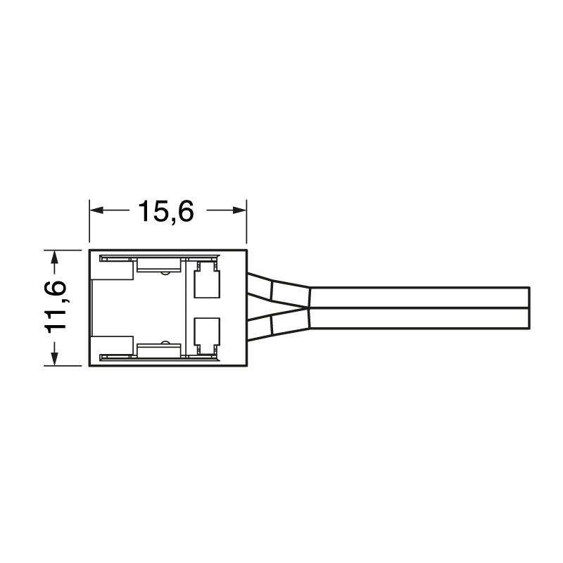 Connettore a striscia 4 pin 10 mm 3,5 A per impianti elettrici residenziali e commerciali