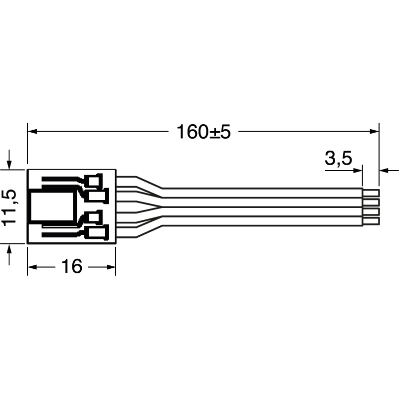 Connettore 4 poli per strisce LED RGB 3,5A collegamento sicuro installazione facile ambienti domestici e commerciali
