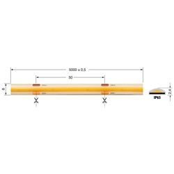 Lampada LED S.LED COB 12W/M 24V IP65 CR90 per illuminazione efficiente ambienti interni ed esterni