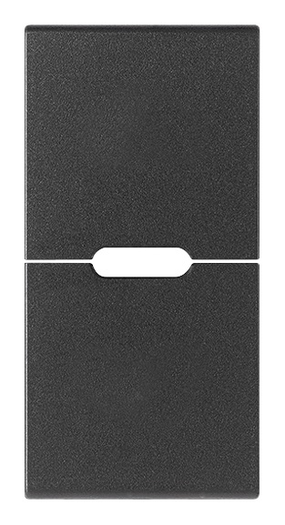 Due mezzi tasti intercambiabili 1 modulo grigio neutro personalizzabili per impianti elettrici