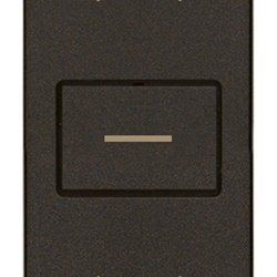 Commutatore 1P 10AX 250V due tasti frecce direzionali posizione OFF centrale nero per lampade con alimentatore integrato