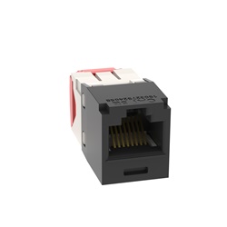 Mini-Com® UTP RJ45 Cat 5e TG Jack Module, nero, confezione da 24 pezzi
