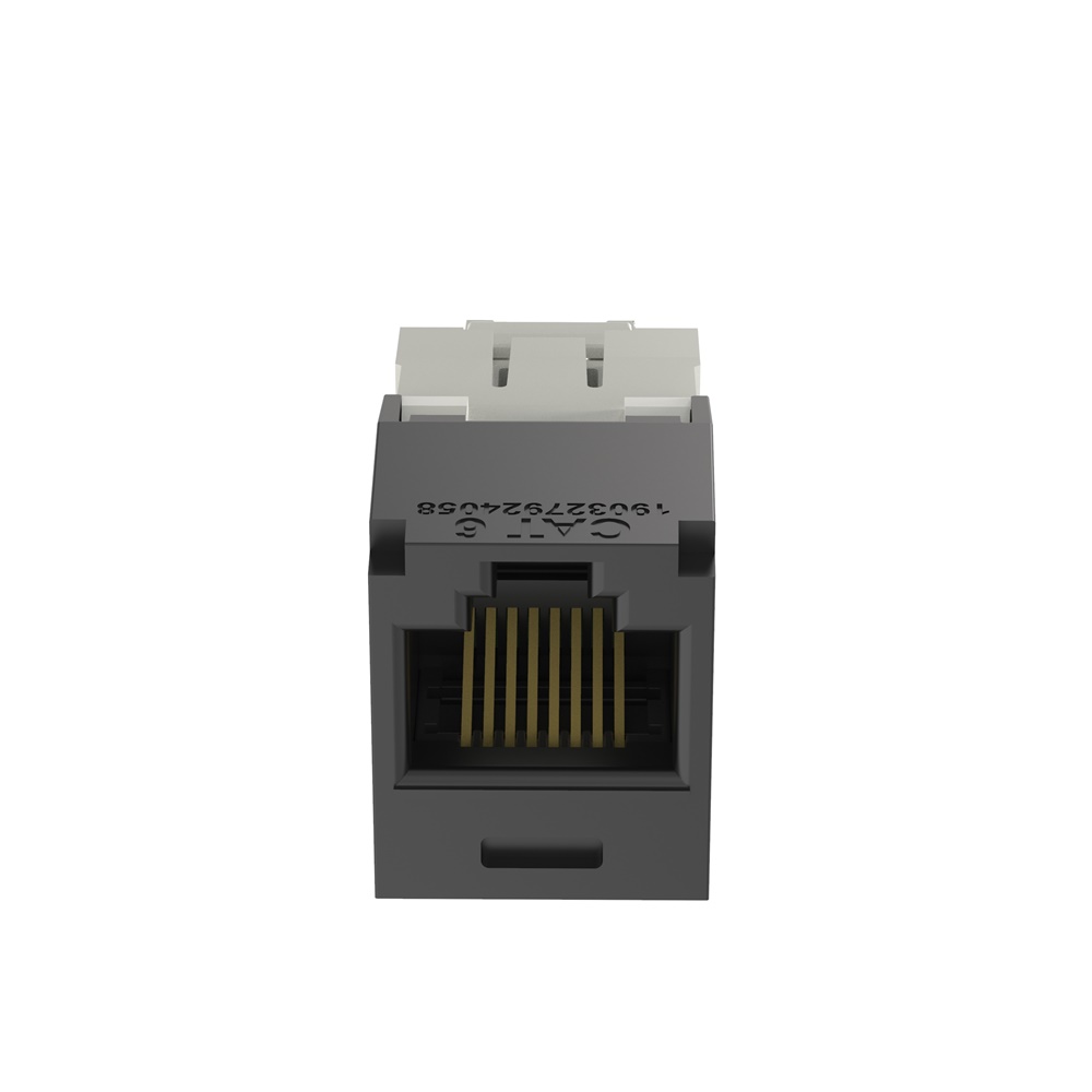 Mini-Com® UTP RJ45 Cat 6 TG Jack Module, nero