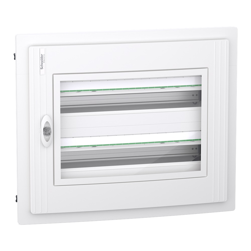 Centralino incasso PrismaSet XS 2x24 moduli porta vetro trasparente residenziale-terziario IP40