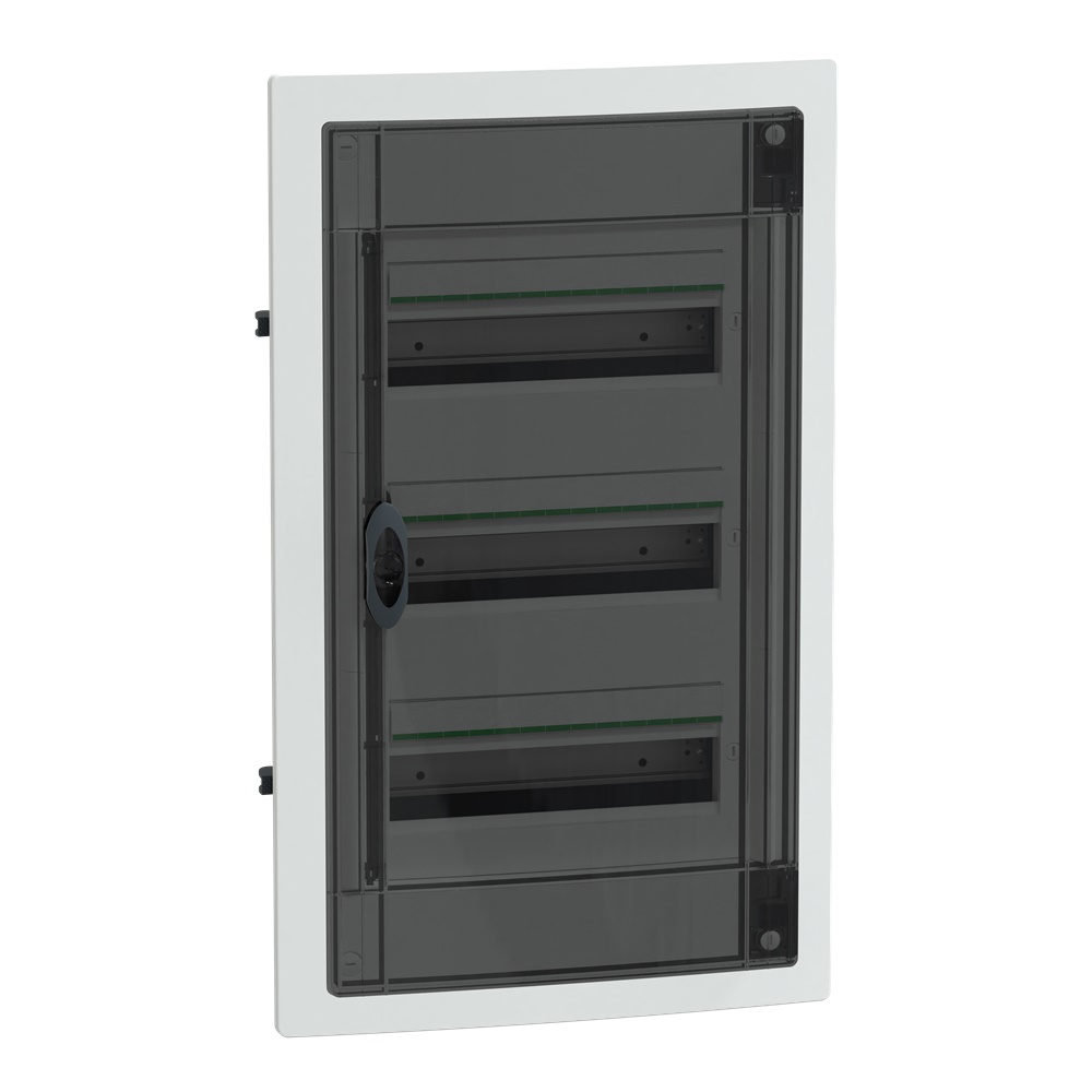 Centralino incasso PrismaSet XS 3x13 moduli porta fumé per installazioni residenziali e terziarie