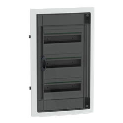 Centralino incasso PrismaSet XS 3x13 moduli porta fumé per installazioni residenziali e terziarie
