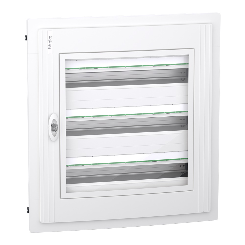 Centralino incasso PrismaSet XS 3x24 moduli porta vetro trasparente IP40 residenziale-terziario