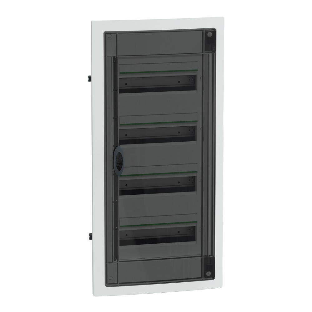 Centralino incasso PrismaSet XS 4x13 moduli porta fumé per impianti residenziali e terziari