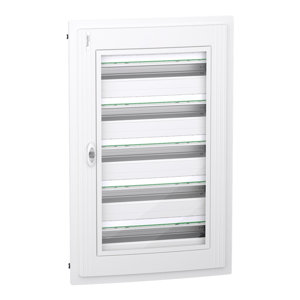 Centralino PrismaSet XS incasso 5x24 moduli porta vetro trasparente per uso residenziale e terziario