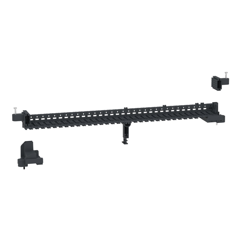 Supporto morsettiera PrismaSet XS nero 24 moduli centralino tecnico compatibile