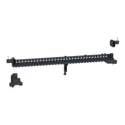 Supporto morsettiera PrismaSet XS nero 24 moduli centralino tecnico compatibile