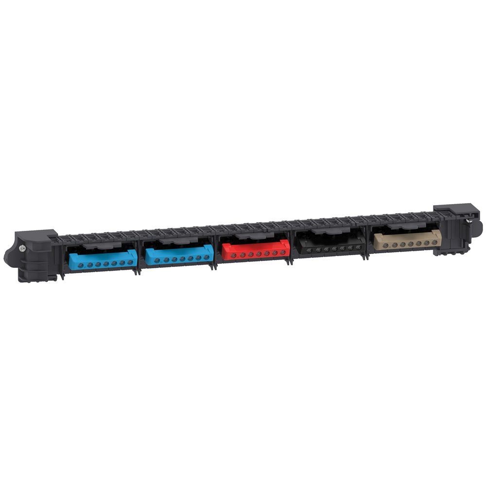 Kit morsettiera PrismaSeT 3P+N 125A per centralino 24 moduli parete/incasso