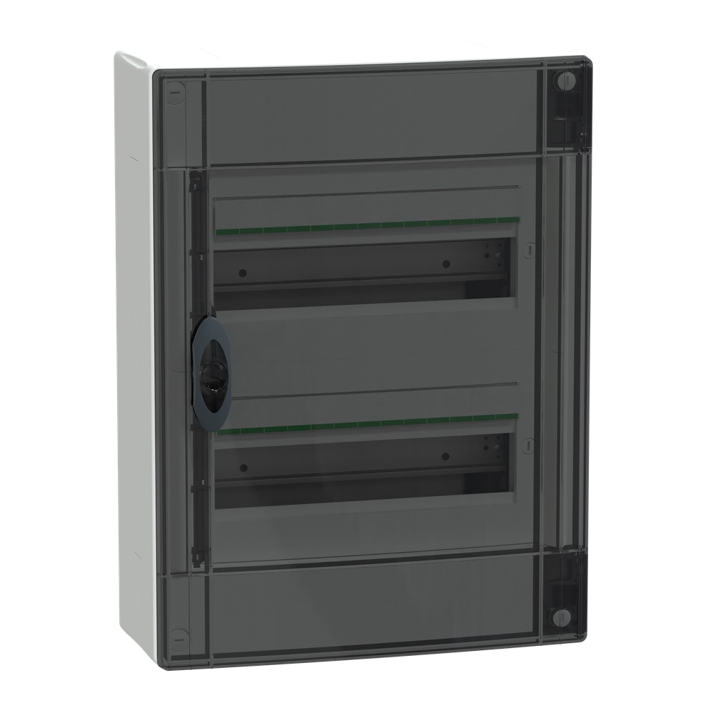 Centralino PrismaSet XS parete 2x13 moduli porta fumé trasparente IP40 residenziale e terziario
