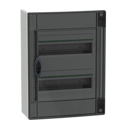 Centralino PrismaSet XS parete 2x13 moduli porta fumé trasparente IP40 residenziale e terziario
