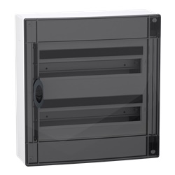 Centralino PrismaSet XS parete 2x18 moduli porta fumé IP40 residenziale terziario