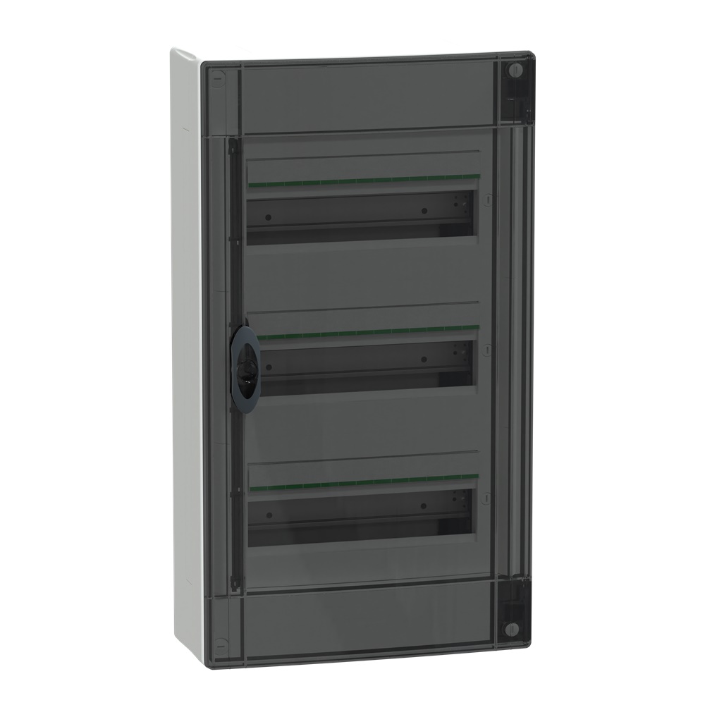 Centralino PrismaSet XS parete 3 file 13 moduli porta fumé trasparente IP40 residenziale terziario