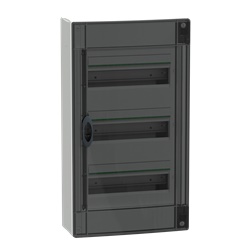 Centralino PrismaSet XS parete 3 file 13 moduli porta fumé trasparente IP40 residenziale terziario