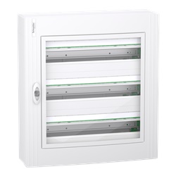 Centralino PrismaSet XS parete 3x24 moduli porta vetro trasparente IP40 residenziale terziario