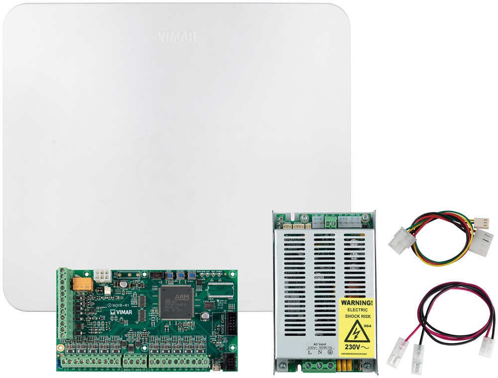 Kit centrale allarme By-alarm Plus 25 zone installazione a parete con alimentatore e scatola plastica