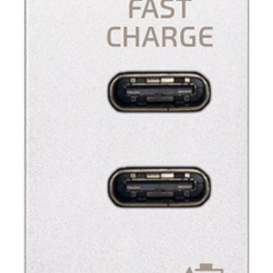 ALIMENTATORE USB C+C 5V 3A 1M BIANC