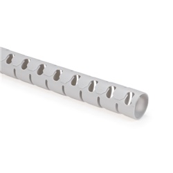 Spirale aperta 8mm grigio 25mt protezione cavi industriale elettricisti auto mezzi pesanti