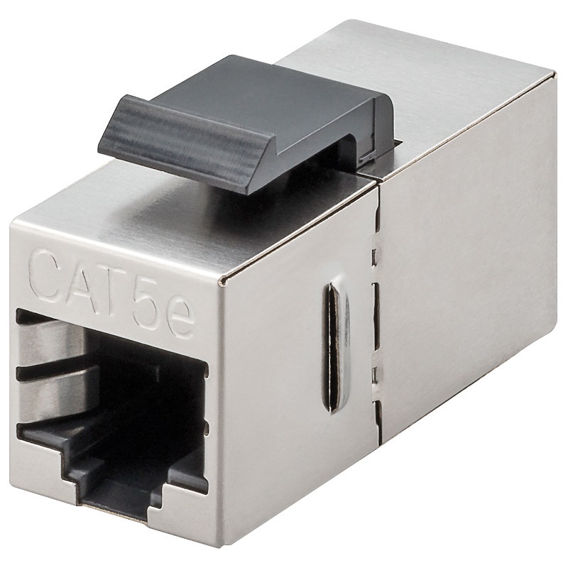 Accoppiatore Keystone modulare femmina/femmina categoria 5e per cablaggio strutturato rete dati fino 100 MHz