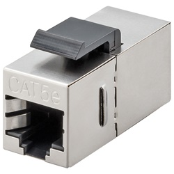 Accoppiatore Keystone modulare femmina/femmina categoria 5e per cablaggio strutturato rete dati fino 100 MHz