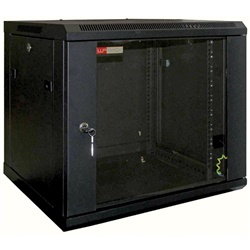 Armadio a muro 19 9U nero robusto per installazioni professionali e protezione apparecchiature elettriche