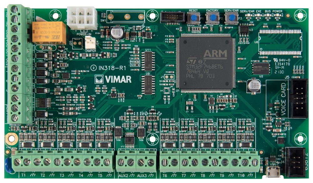 Scheda centrale By-alarm Plus 125 zone programmabile controllo allarmi espandibile