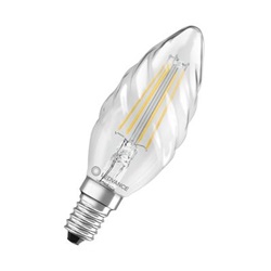 Lampada LED filament 4W 827 E14 vetro chiaro per illuminazione domestica e decorativa