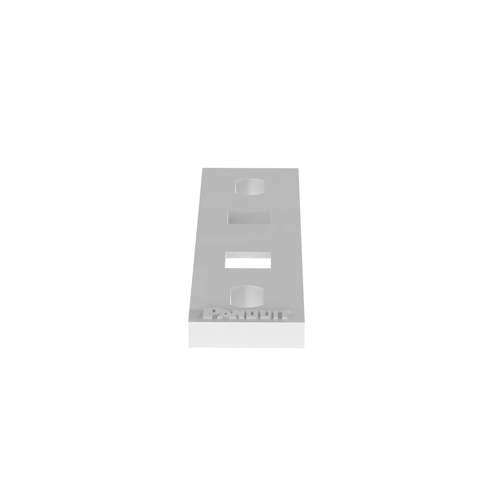 MTP1H-E10-C Piastra di fissaggio, naturale, PA 6,6, 2,09x0,65,08 cm , vite n. 10, PK100