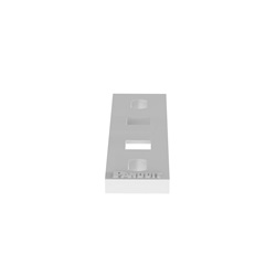 MTP1H-E10-C Piastra di fissaggio, naturale, PA 6,6, 2,09x0,65,08 cm , vite n. 10, PK100