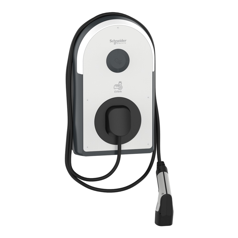 Stazione ricarica EVlink Pro AC 22 kW trifase 3P+N RFID IP55 IK10 uso residenziale e flotte