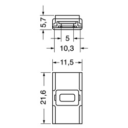 Connettore a clip 10 mm 5 A resistente compatto per applicazioni elettriche domestiche e industriali