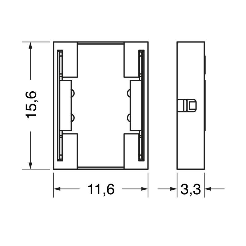 Connettore elettrico 4 poli 10 mm 3,5 A per installazioni professionali affidabile e compatto