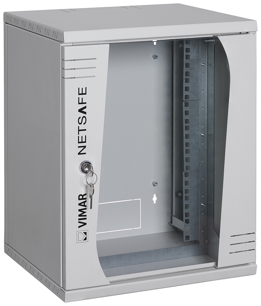 Quadro pannelli 10 pollici 9 unità rack da parete RAL 7035 368x316x462 mm